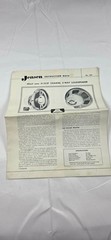 Vintage Jensen Type C Cabinet K-210 Coaxial Speaker w/ Original Manuals & Tags