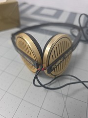 Tested Rare Vintage PICKERING OA-203 Gold Limited Lightweight Headphones & Box