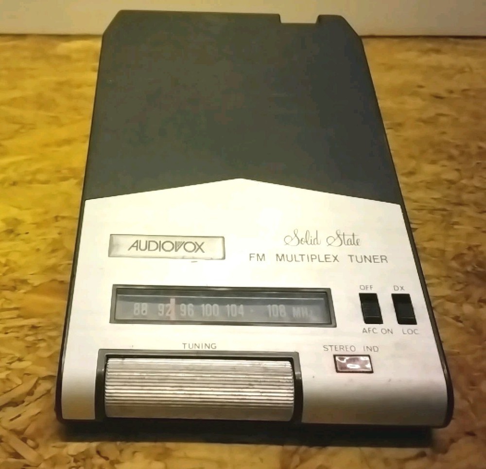 VINTAGE Audiovox FM-8A FM Radio Multiplex Tuner Adapter For 8 Track Player NICE