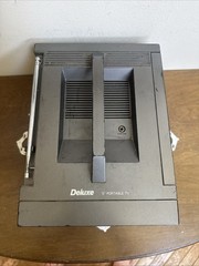 Vintage Osaka KTV-1010 Deluxe Portable 5” B&W CRT TV 1985 Korea Retro