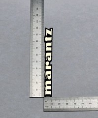 Marantz Large Speaker Turntable Badge Logo Emblem 100mm Premium Gold W/ Adhesive