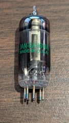 5 Pcs GE JAN 6AH6WA audio radio Preamp Tubes – new from factory case!