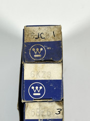 Lot of 5 – Vintage WESTINGHOUSE Electronic Tubes- 6JC8, 6KZ8, 6BE6, 6MG8, 6LX8
