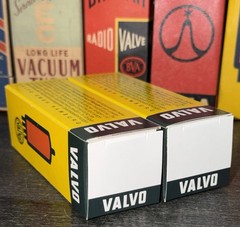 Matched Pair 1960s Mullard xf2 OO Getter EL34 Tubes Test NOS TV7=51/51 @ 36/37ma